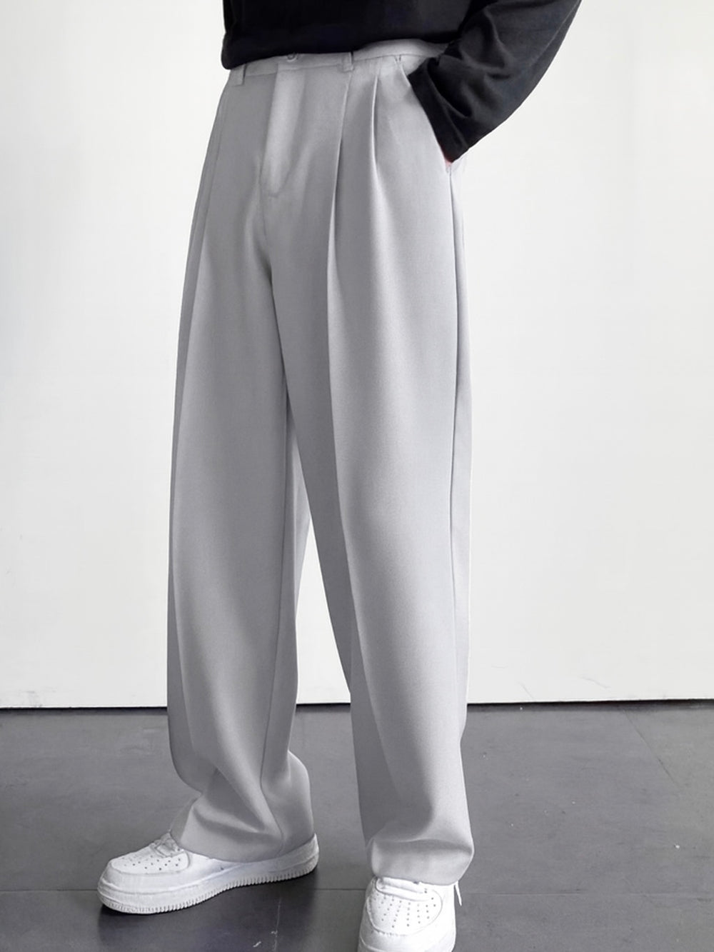 Light grey korean pants