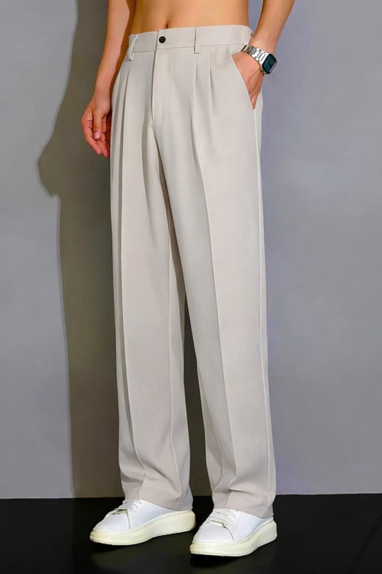 Matte Beige korean pants